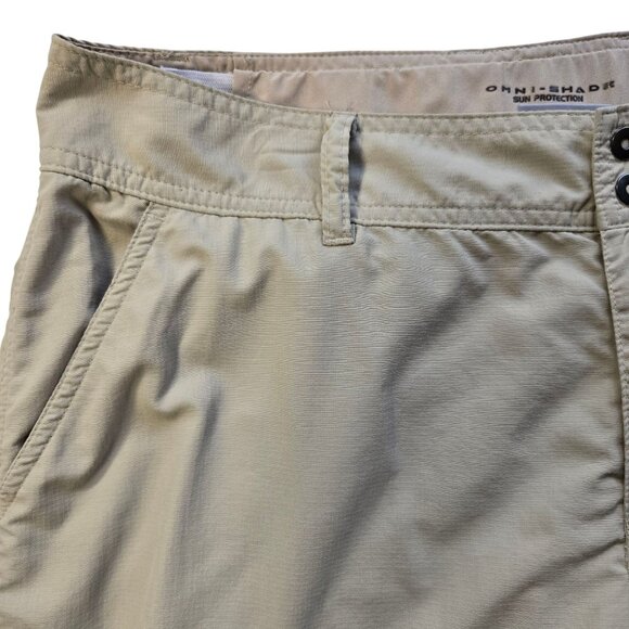 Columbia Womens PFG Omni-Shade Convertible Cargo Hiking Pants 12 Short - Picture 11 of 16